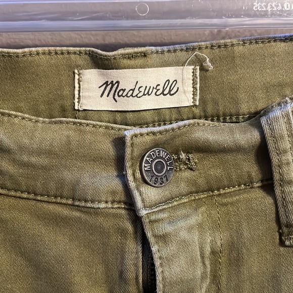 Madewell Olive Green Pants - Picture 3 of 4